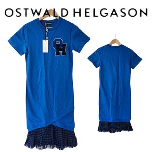 Ostwald Helgason Authentic Design Sweatshirt Dress Silk Wool Blend NWT Orig $400